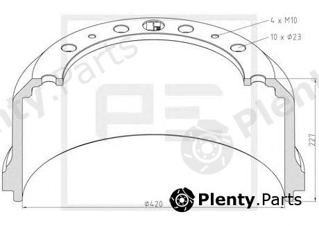  PE Automotive part 066.434-00A (06643400A) Brake Drum