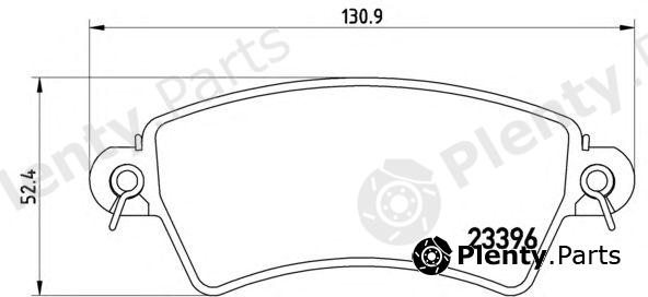  BREMBO part P61065 Brake Pad Set, disc brake