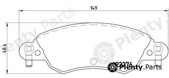  BREMBO part P61070 Brake Pad Set, disc brake
