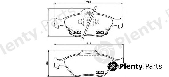  BREMBO part P83085 Brake Pad Set, disc brake