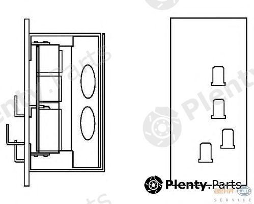  HELLA part 9ML351332-161 (9ML351332161) Resistor, interior blower