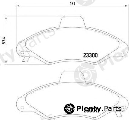  HELLA part 8DB355019-291 (8DB355019291) Brake Pad Set, disc brake