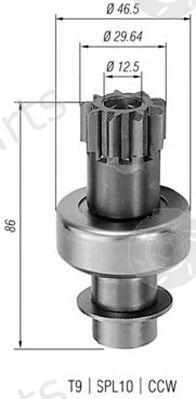  MAGNETI MARELLI part 940113020093 Pinion, starter
