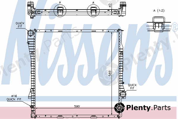  NISSENS part 60787 Radiator, engine cooling