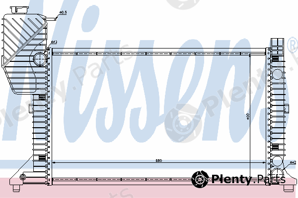  NISSENS part 62664 Radiator, engine cooling