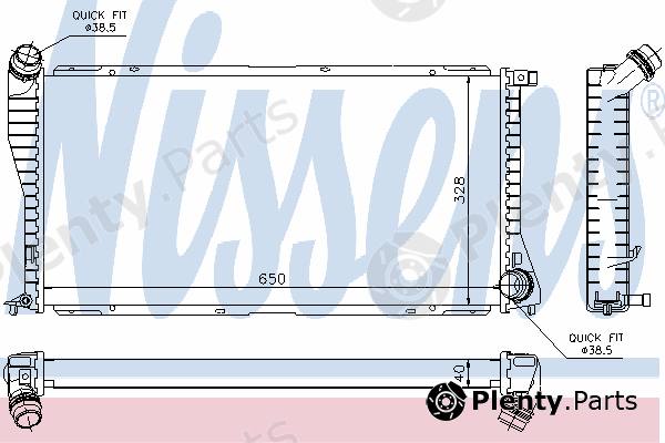  NISSENS part 60634 Radiator, engine cooling
