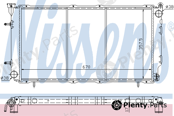  NISSENS part 67700 Radiator, engine cooling