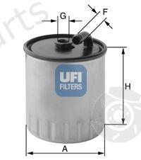  UFI part 2442900 Fuel filter