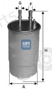  UFI part 24ONE01 Fuel filter
