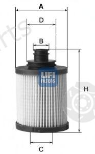  UFI part 2503100 Oil Filter