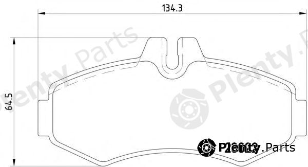  PAGID part T1168 Brake Pad Set, disc brake