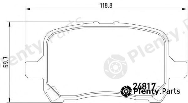  PAGID part T1875 Brake Pad Set, disc brake