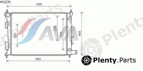  AVA QUALITY COOLING part HY2276 Radiator, engine cooling