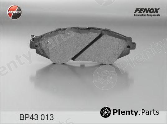  FENOX part BP43013 Brake Pad Set, disc brake