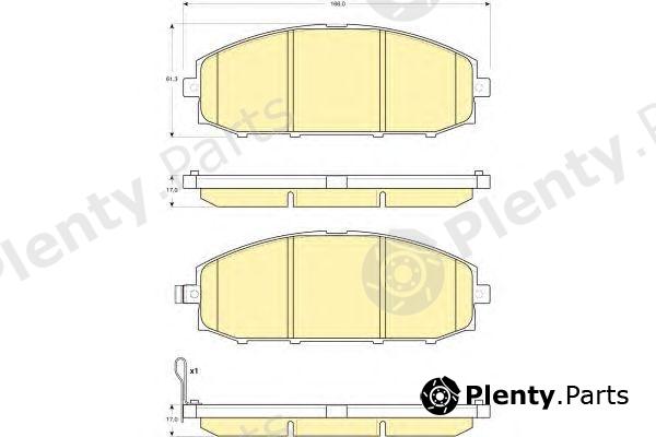  GIRLING part 6133619 Brake Pad Set, disc brake