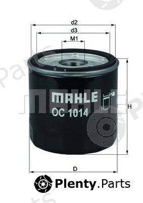  MAHLE ORIGINAL part OC1014 Oil Filter