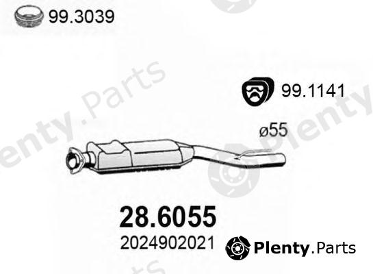  ASSO part 28.6055 (286055) Middle Silencer