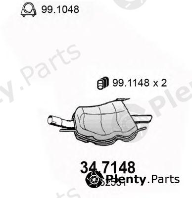  ASSO part 34.7148 (347148) End Silencer