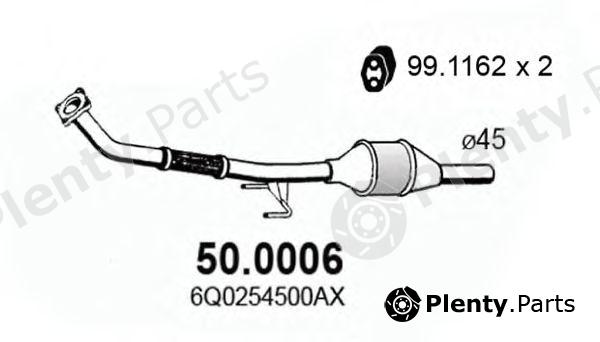  ASSO part 50.0006 (500006) Catalytic Converter