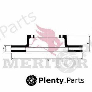 Genuine MERITOR (ROR) part MBR2693 Brake Disc