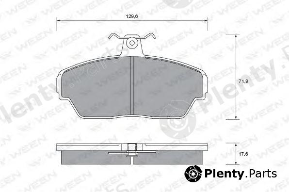  WEEN part 151-1101 (1511101) Brake Pad Set, disc brake