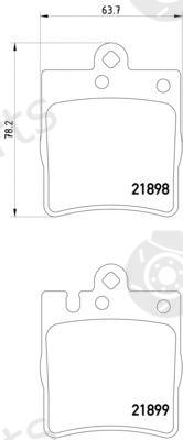  HELLA PAGID part 8DB355008-451 (8DB355008451) Brake Pad Set, disc brake