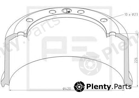  PE Automotive part 046.627-10A (04662710A) Brake Drum