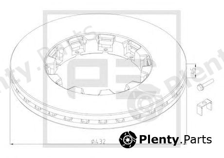 PE Automotive part 106.203-80A (10620380A) Brake Disc