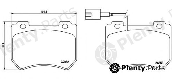  BREMBO part P23129 Brake Pad Set, disc brake