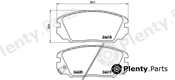  BREMBO part P30031 Brake Pad Set, disc brake