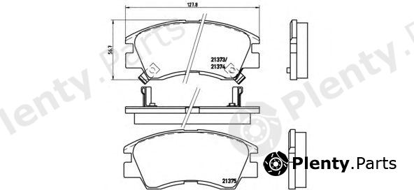  BREMBO part P54008 Brake Pad Set, disc brake