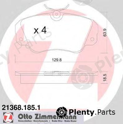  ZIMMERMANN part 21368.185.1 (213681851) Brake Pad Set, disc brake