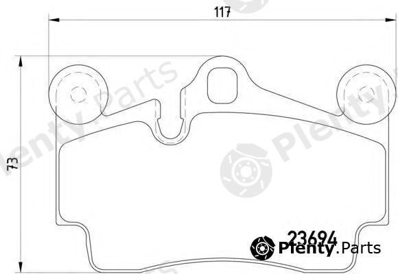  HELLA part 8DB355018-711 (8DB355018711) Brake Pad Set, disc brake