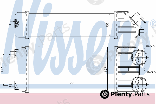  NISSENS part 96612 Intercooler, charger