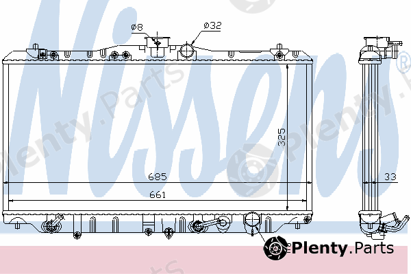  NISSENS part 63341 Radiator, engine cooling