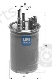  UFI part 2440900 Fuel filter