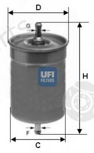  UFI part 3150000 Fuel filter