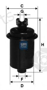  UFI part 3155100 Fuel filter