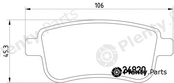  PAGID part T1850 Brake Pad Set, disc brake