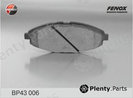  FENOX part BP43006 Brake Pad Set, disc brake