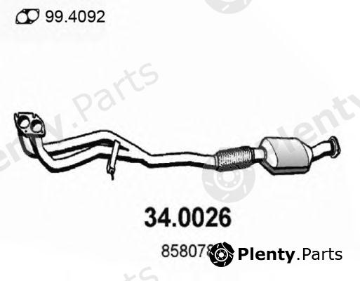 ASSO part 34.0026 (340026) Catalytic Converter