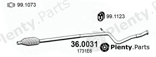  ASSO part 36.0031 (360031) Catalytic Converter