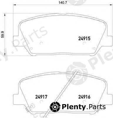  TEXTAR part 2491501 Brake Pad Set, disc brake