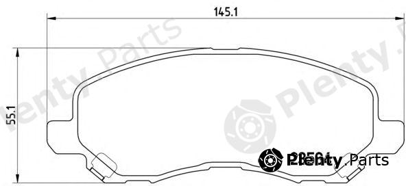  BREMBO part P11026 Brake Pad Set, disc brake