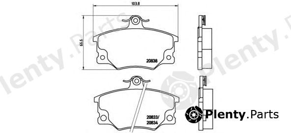  BREMBO part P23017 Brake Pad Set, disc brake