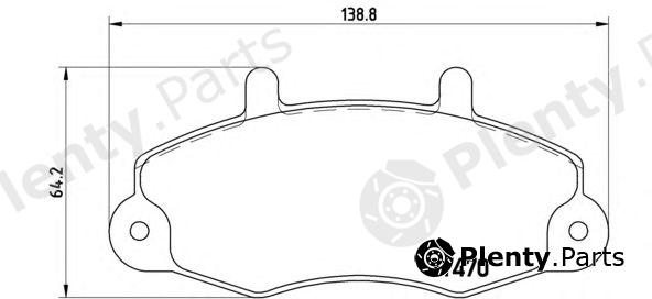  BREMBO part P24032 Brake Pad Set, disc brake