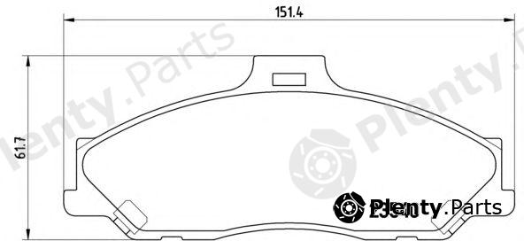  BREMBO part P24051 Brake Pad Set, disc brake