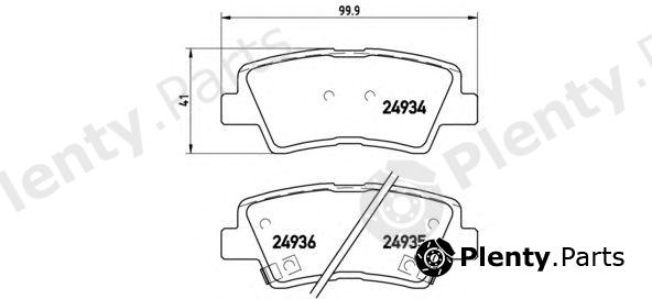  BREMBO part P30047 Brake Pad Set, disc brake