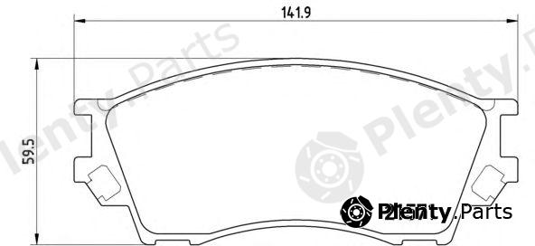  BREMBO part P49019 Brake Pad Set, disc brake