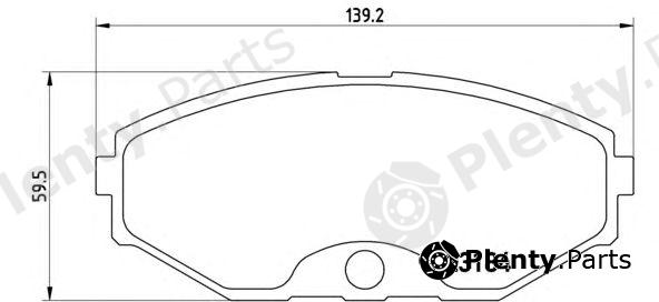  BREMBO part P56052 Brake Pad Set, disc brake